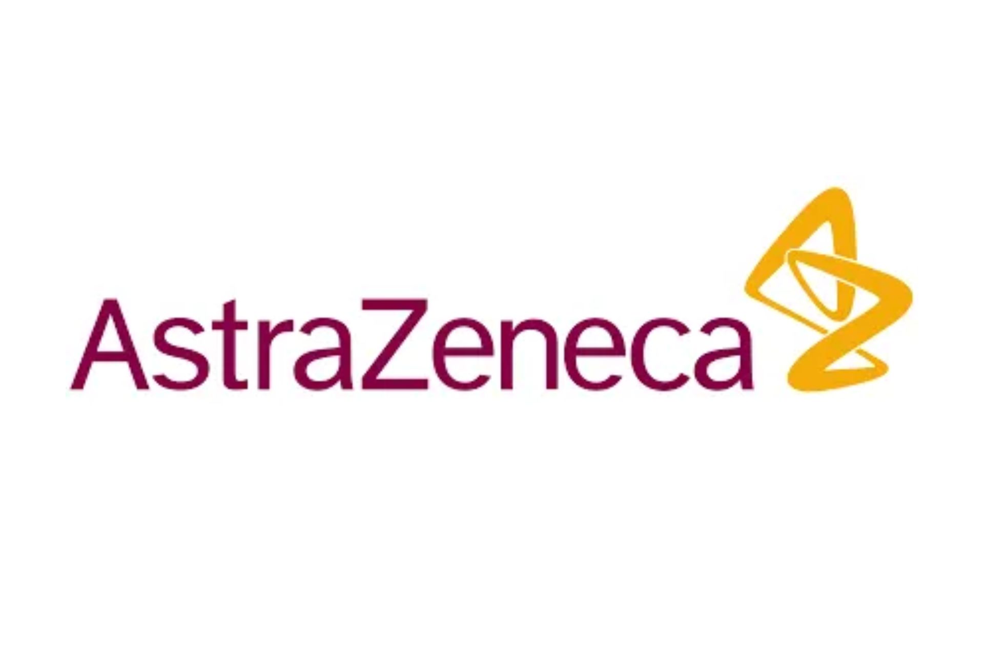 AstraZeneca's logo is their name written with a spiraling shape next to it