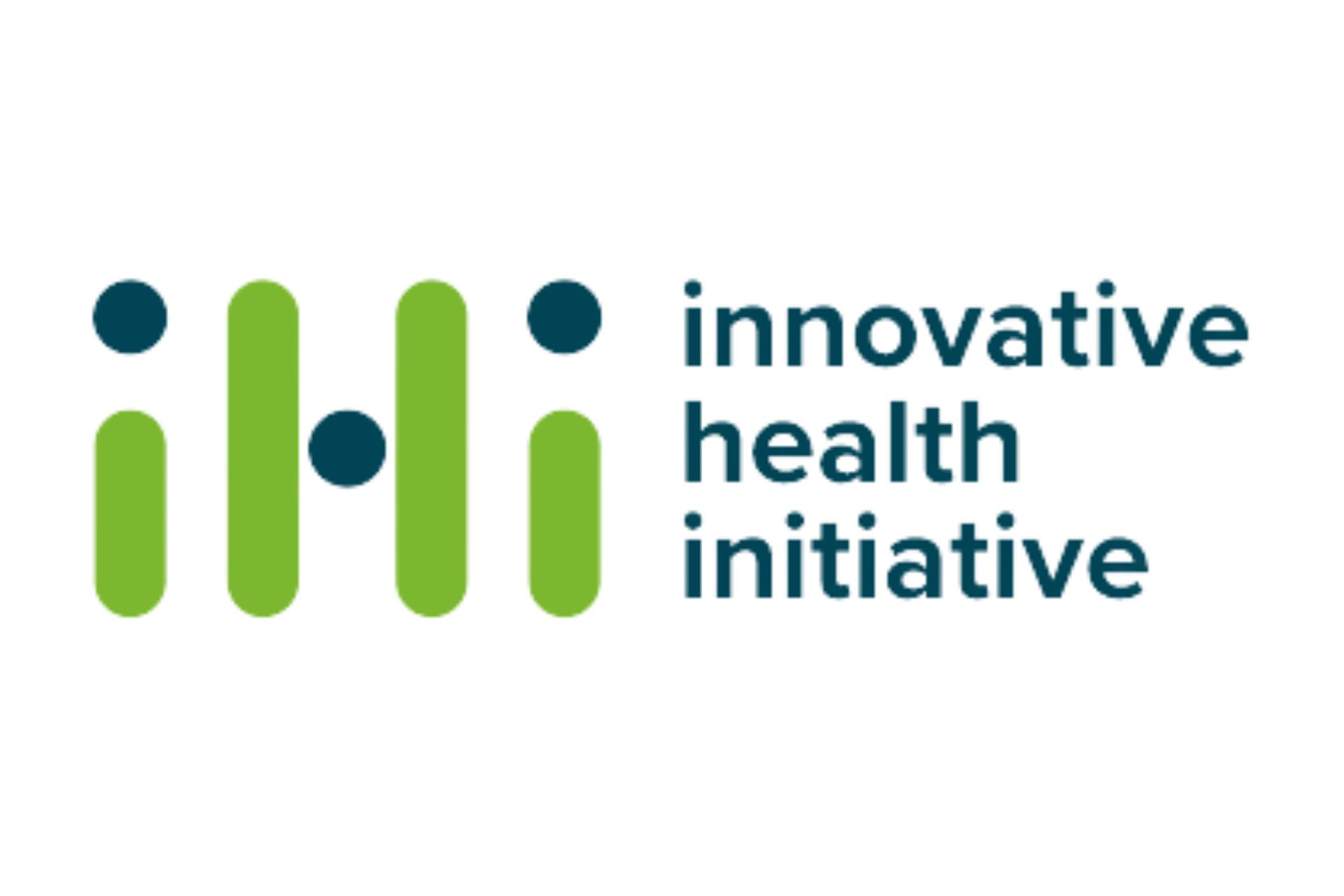 The IHI logo is the initials with the words 