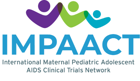 The IMPAACT logo is three stylised people with their arms in the are with the word IMPAACT underneath followed by the text 