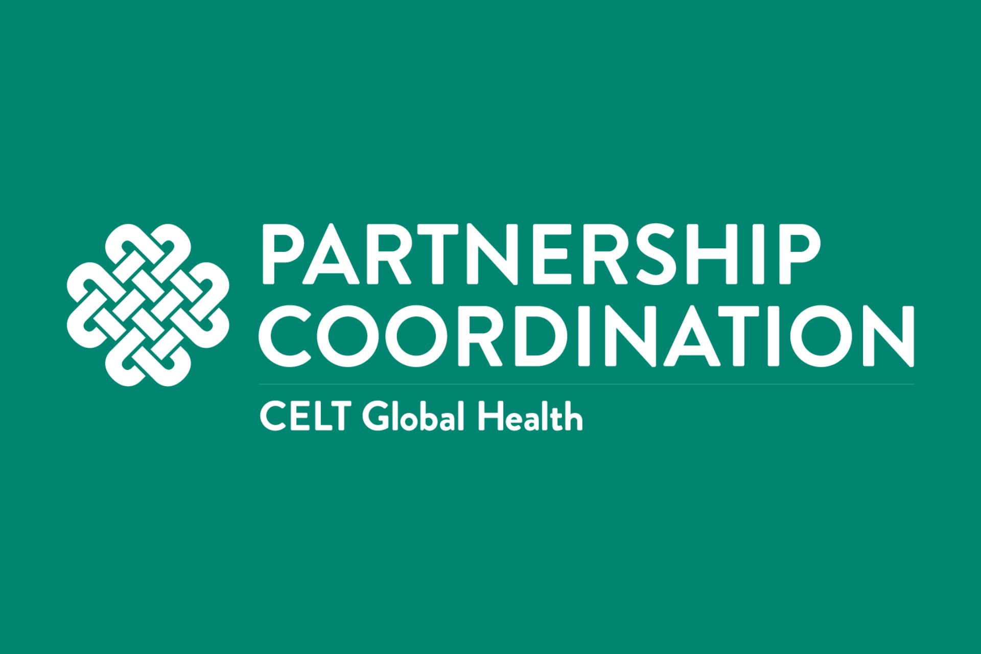 the LONGEVITY logo is the CELT Global Health celtic knot with the words Partnership Coordination next to it and CELT Global Health written under that