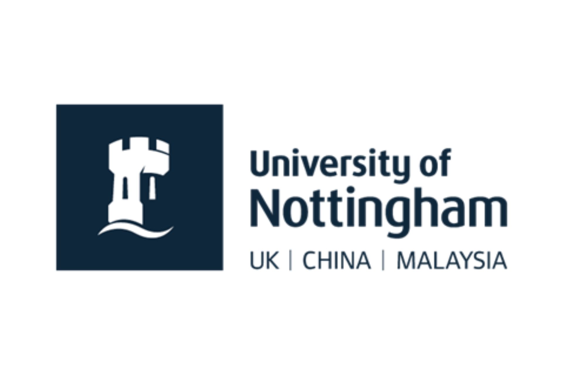The University of Nottingham logo shows a castle turret next to the words 
