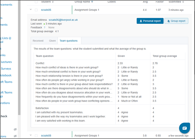 Buddycheck Evaluation Output Data