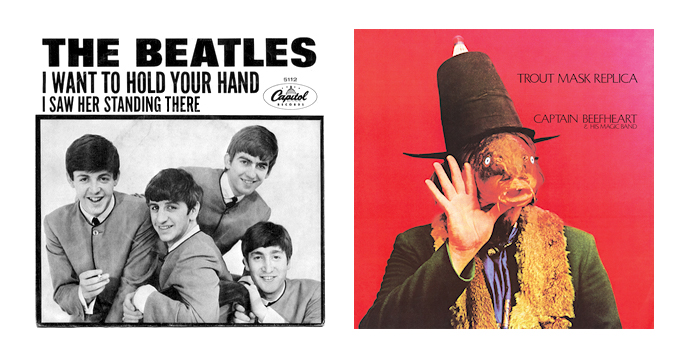Beatles and Captain Beefheart album covers
