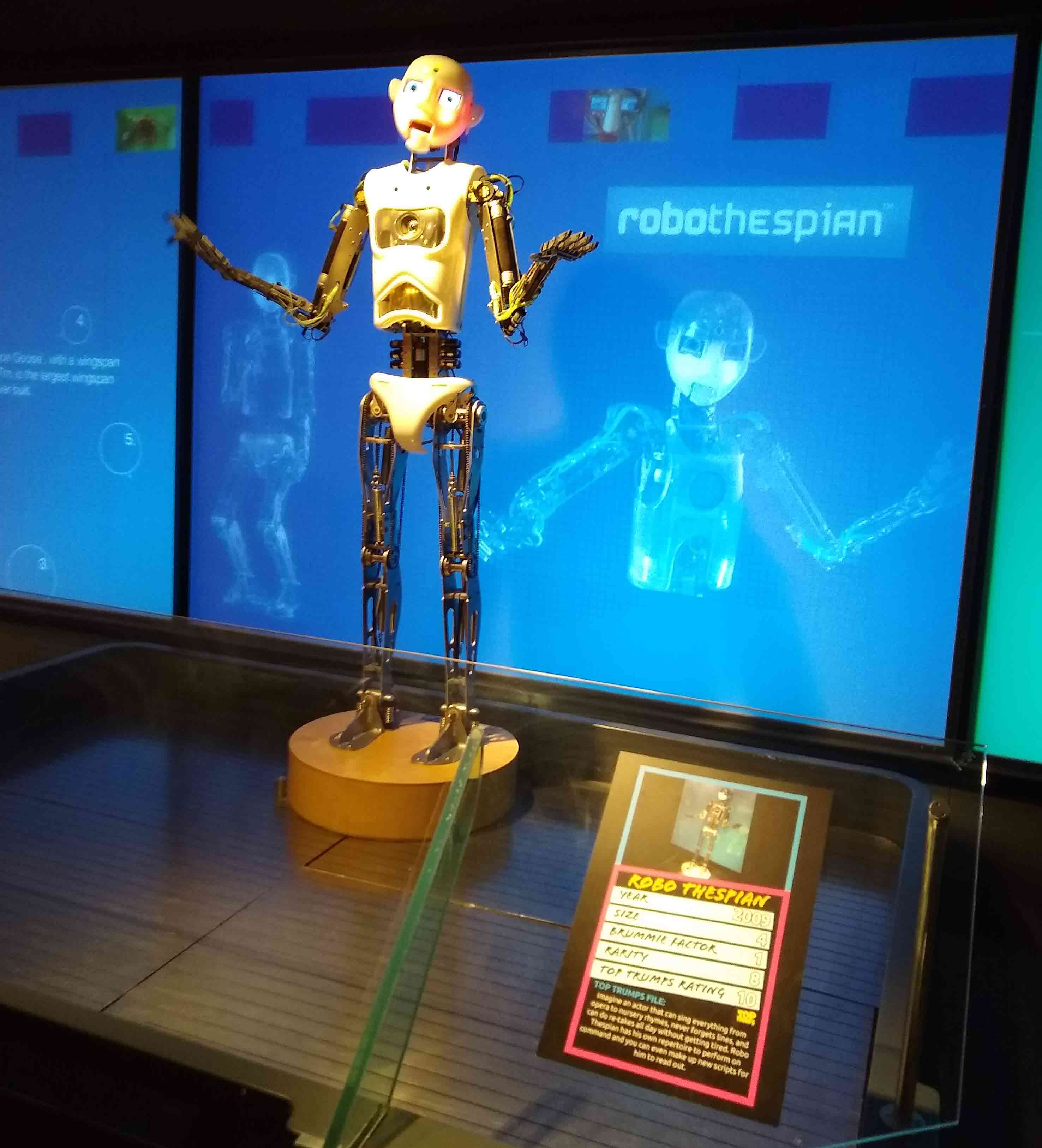 Robots in Birmingham’s ThinkTank Museum of Science: Robothespian