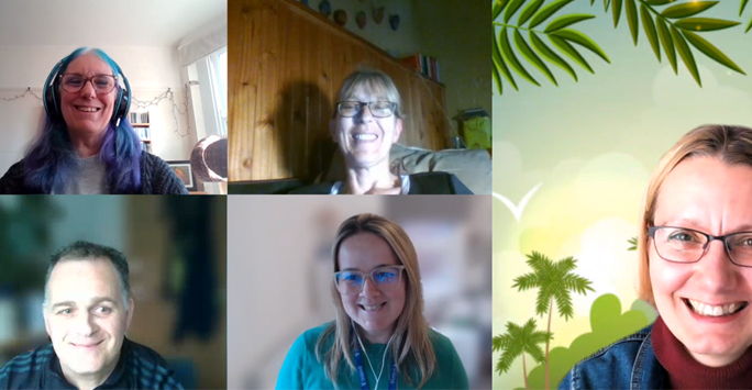 Host and Guests in Online Meeting