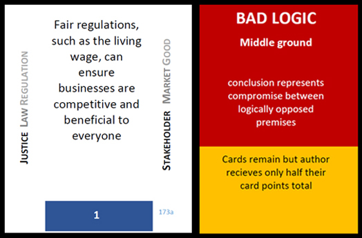 Premise card and Bad Logic card