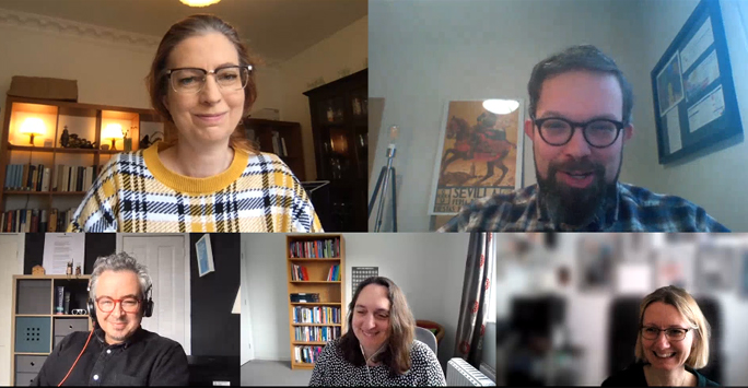 Host and Guests in Online Meeting