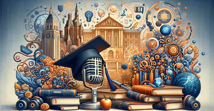 Abstract University Education Podcast