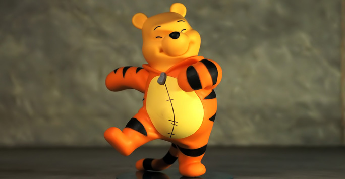 Winne the Pooh dancing