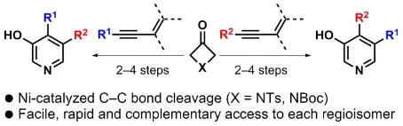 Regioselective Synthesis of 3‑Hydroxy-4,5-alkyl-Substituted Pyridines Using 1,3-Enynes as Alkynes Surrogates