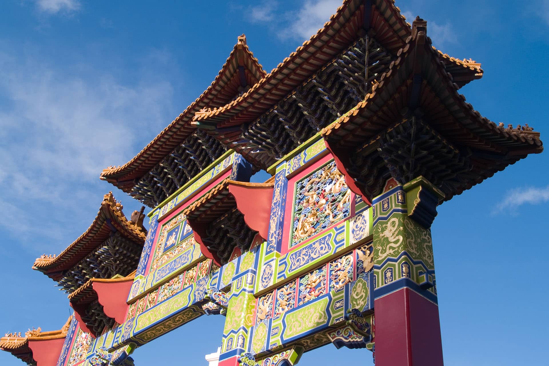 Chinese Arch in Chinatown, Liverpool