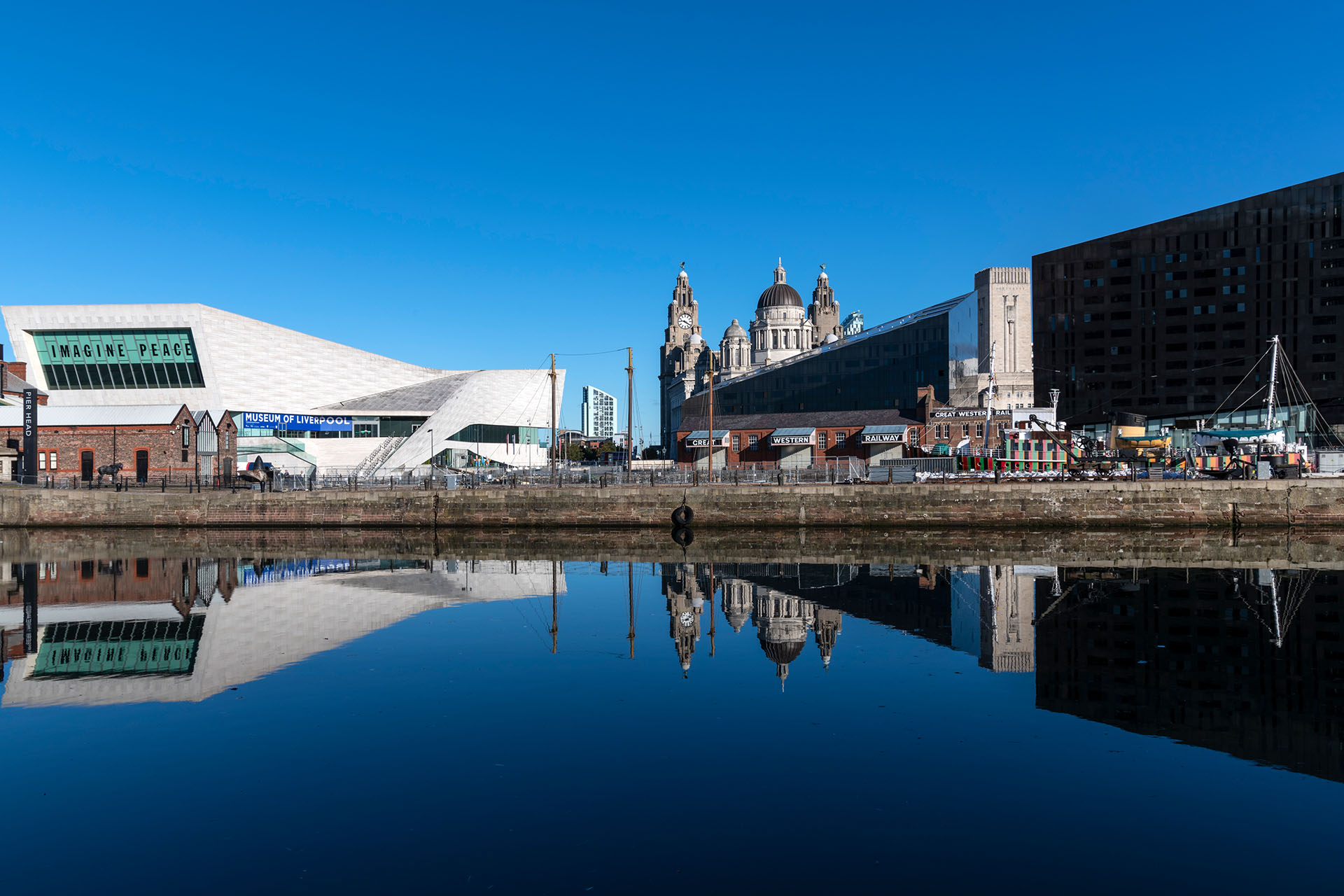 Liverpool waterfront and Liverpool Museum