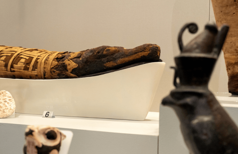 Artifact in a museum