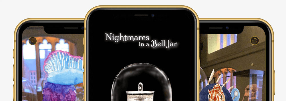 Nightmares in a Bell Jar Mobile App Screens