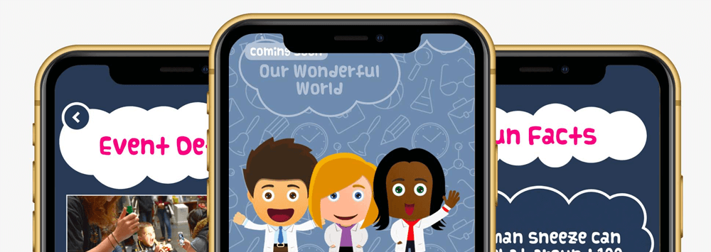 Meet the Scientists Mobile App Screens