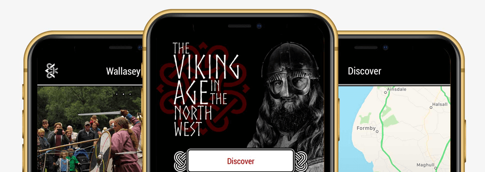 The Vikings Age in the North West Mobile App Screens