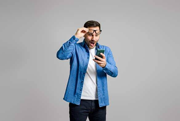 Woman using VR headset