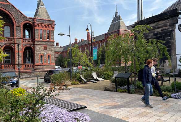 School of Health Sciences garden