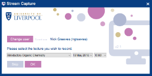Stream Capture - Select lecture
