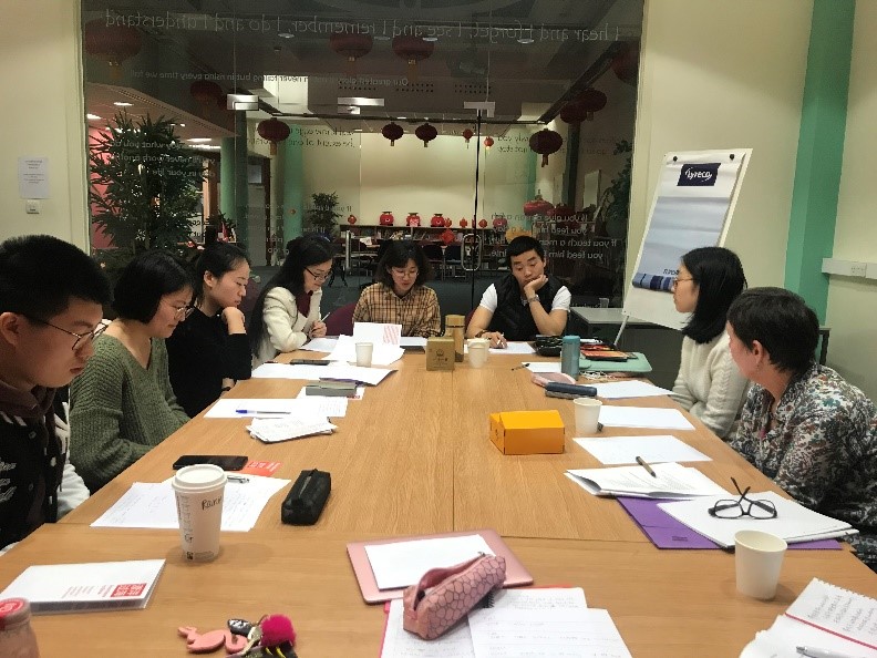 From Here to There: Playwright Mary Cooper leads bilingual writing workshop at Confucius Institute