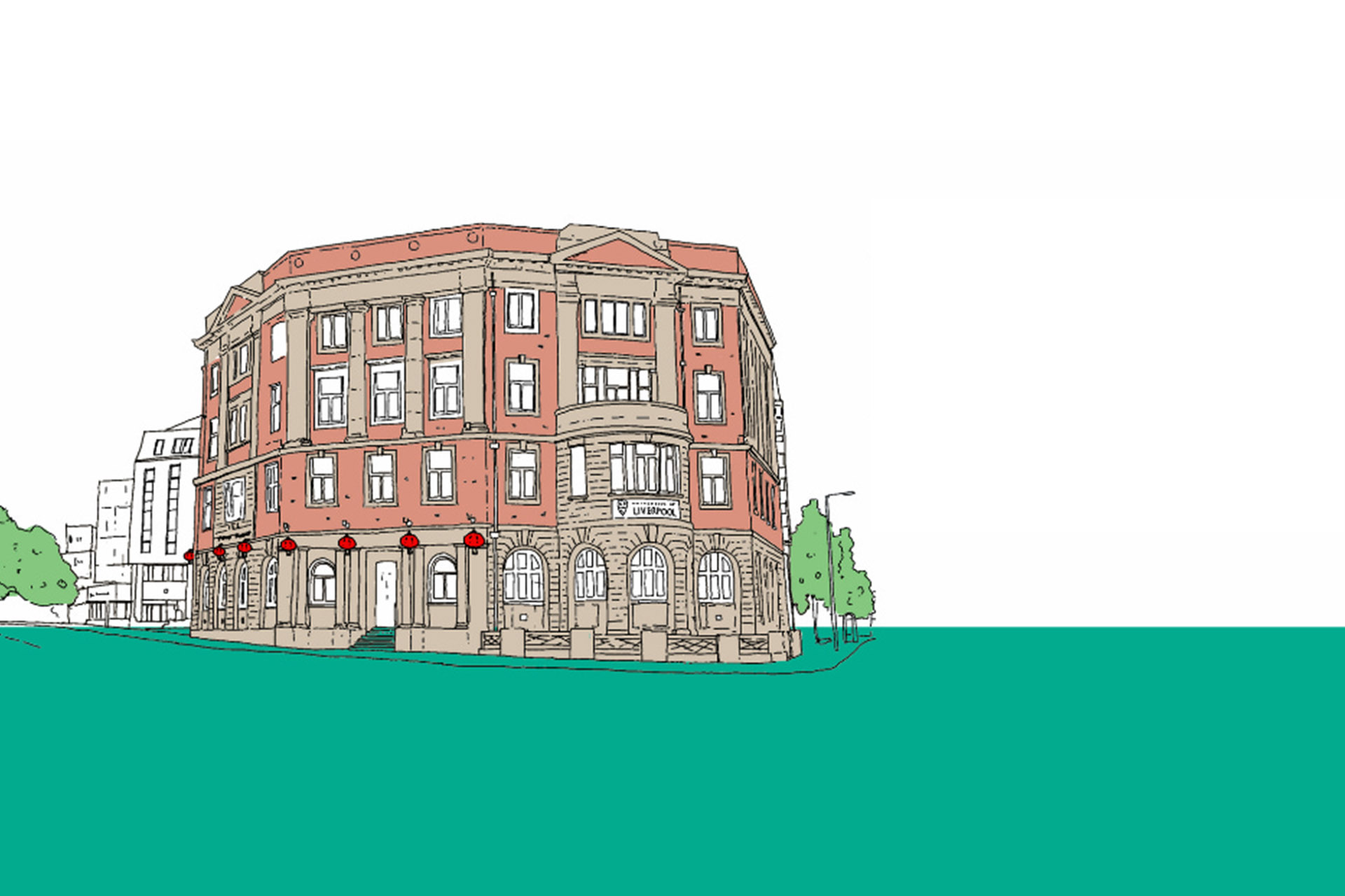 Liverpool Confucius Institute building in a sketch design