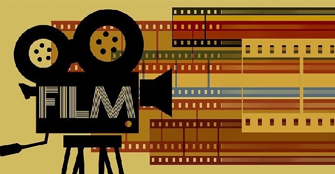 Graphic of a film camera with the word film written on the side