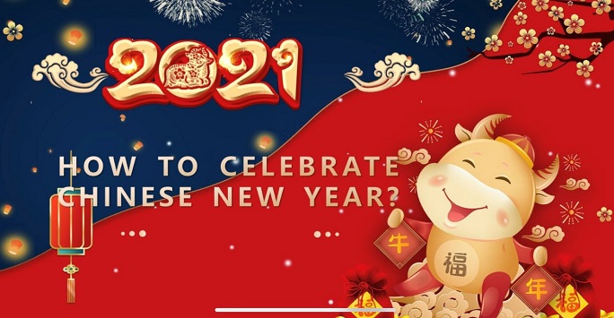a happy new year banner for chinese new year 2021