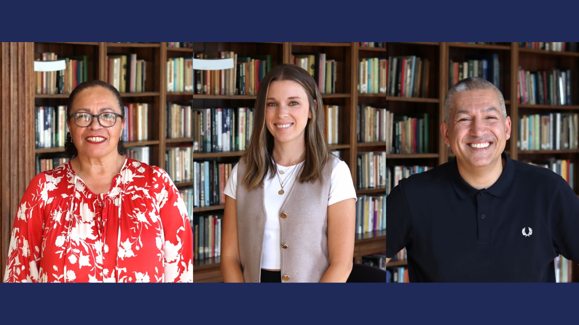 Michelle Charters OBE, Dr Mary Booth and Dr Richard Benjamin