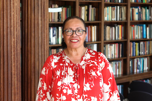 Michelle Charters OBE stood in the SOTA Library