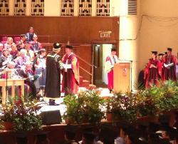 Dr. Adam Jeff receiving his degree