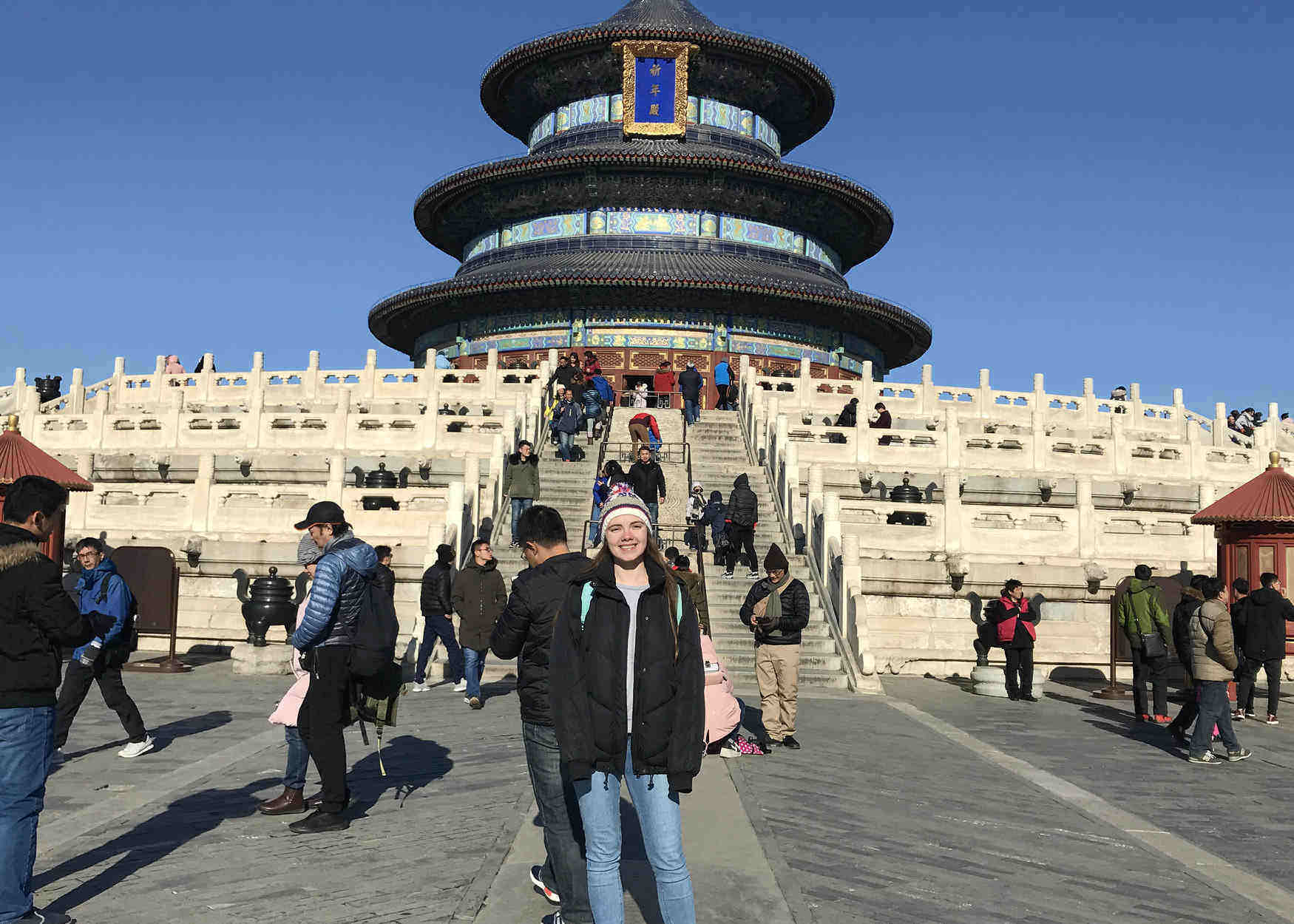 An image of student Manon Sowerby in China