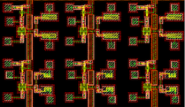 Circuit Layouts of the Self-aligned Gate Process