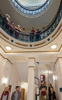 The entrance hall of the School of Arts