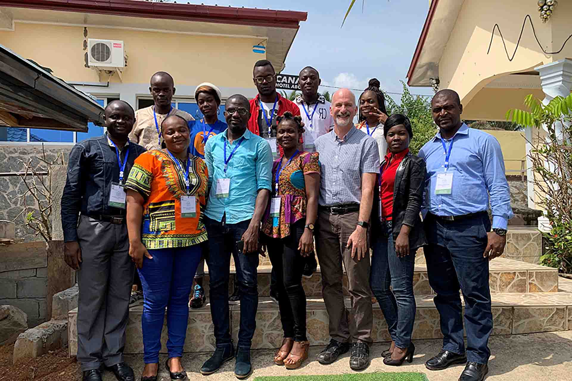 Dan Pope and colleagues in Cameroon for CLEAN Air Africa Project