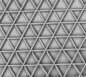 Microscopic image of MEW Lab Printed Scaffold