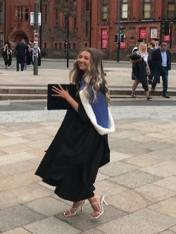 A graduate standin in University Square