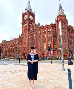 Molly Evans standing in front of the VGM