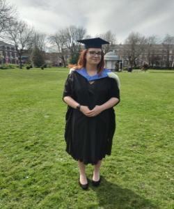 Tany Horne standing in Abercromby Square