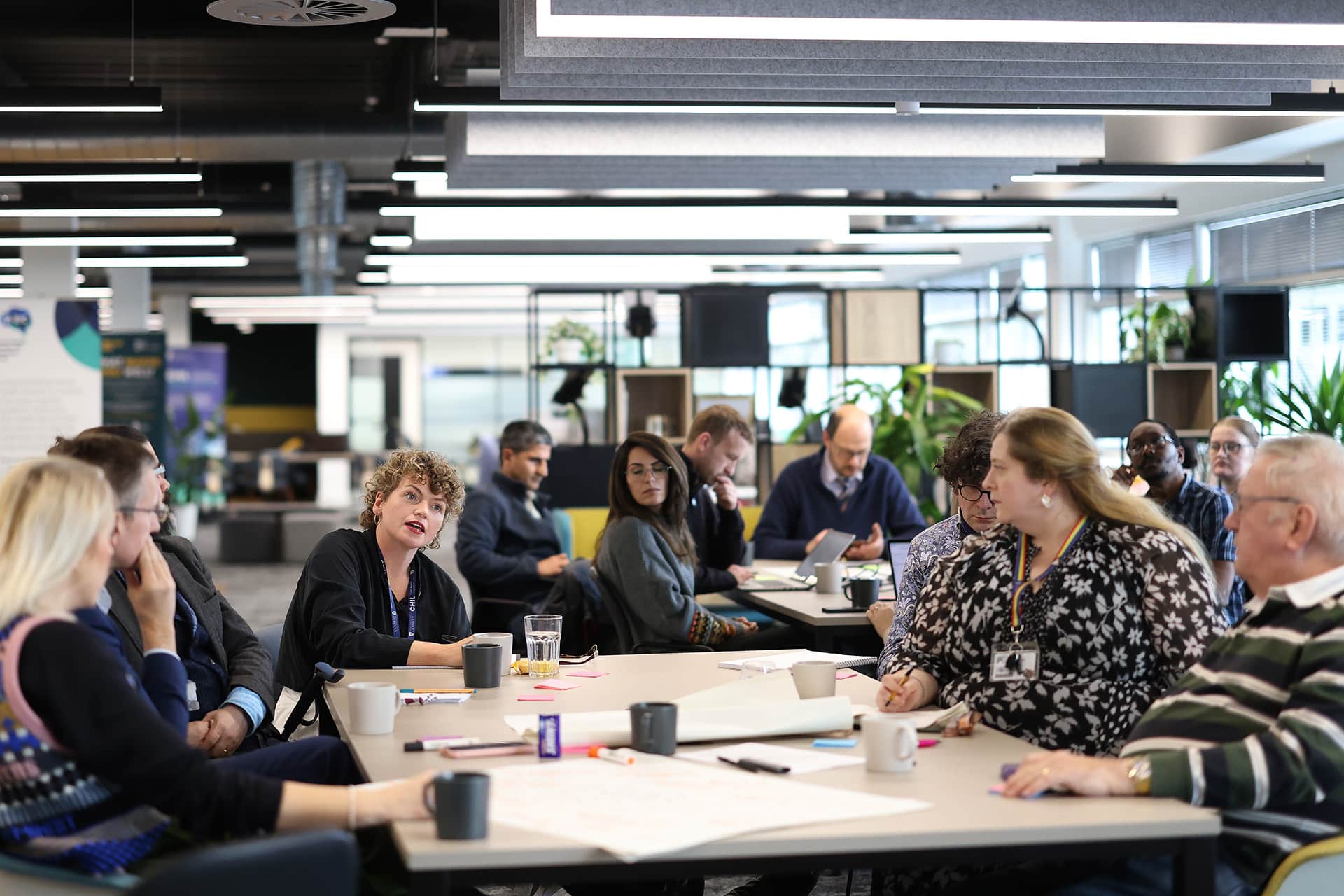 A meeting taking place at CHIL offices