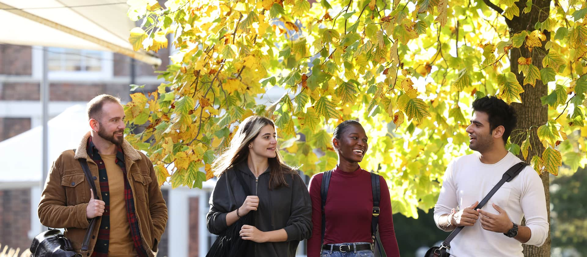 Students on campus