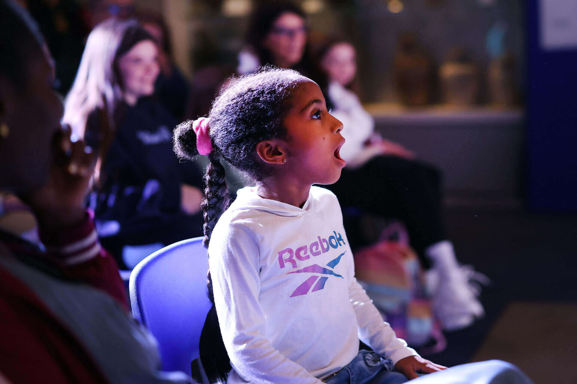 A child attending a Meet the Scientists session