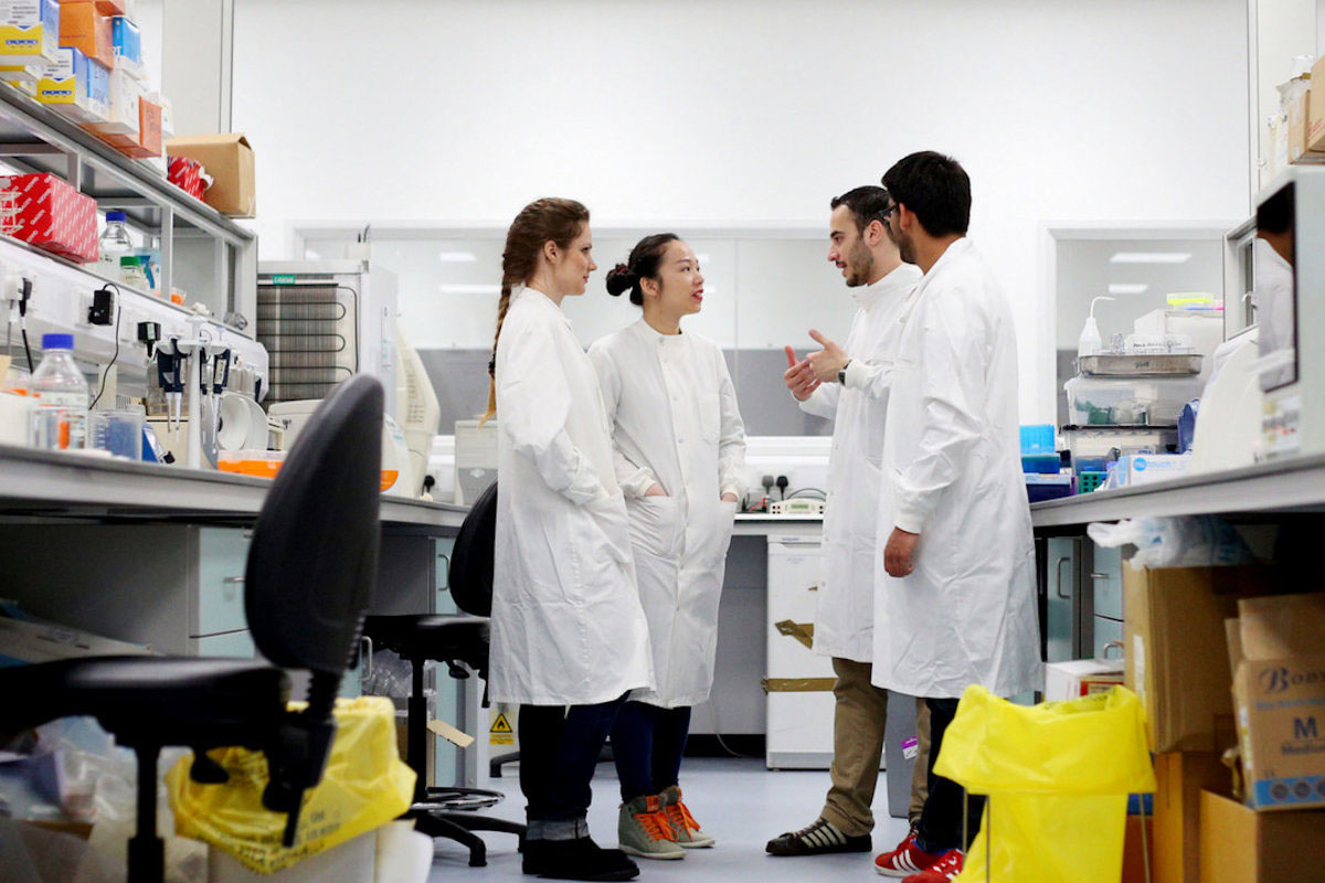 Students in a lab