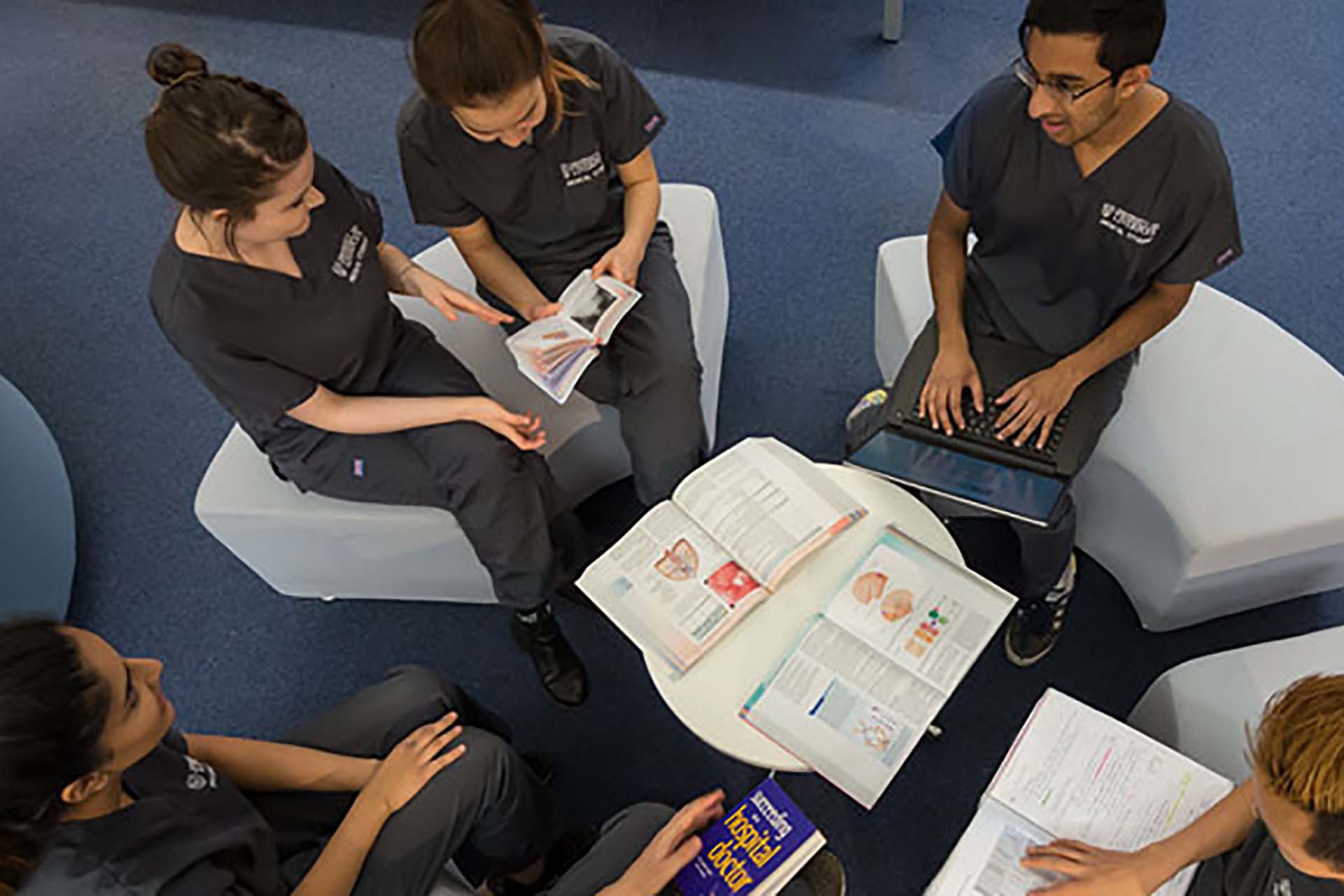 A group of medical students