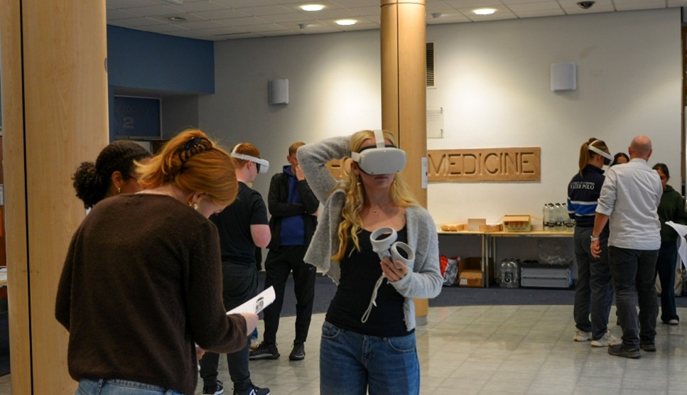 Students taking part in an interactive IPL activity