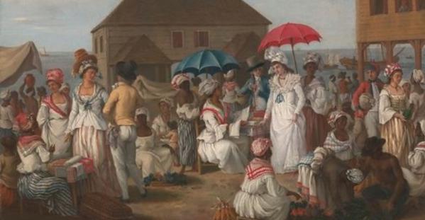 A market painting