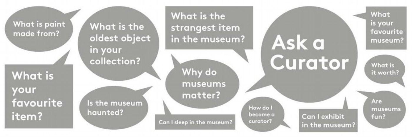 Question bubbles with #askacurator questions