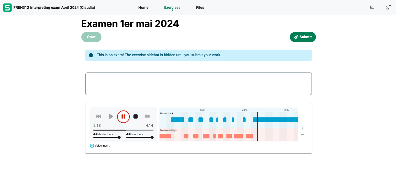 A screenshot of Sanako software being used on a computer.