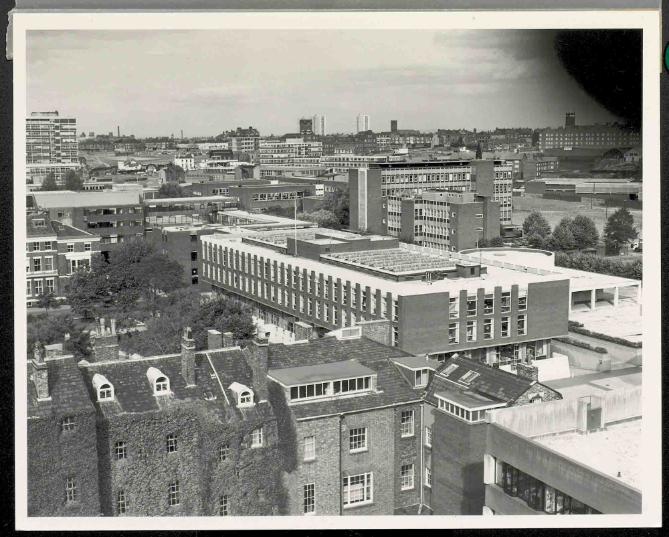 A view from the top of the roxby building