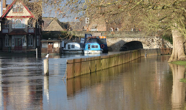 Flooded river