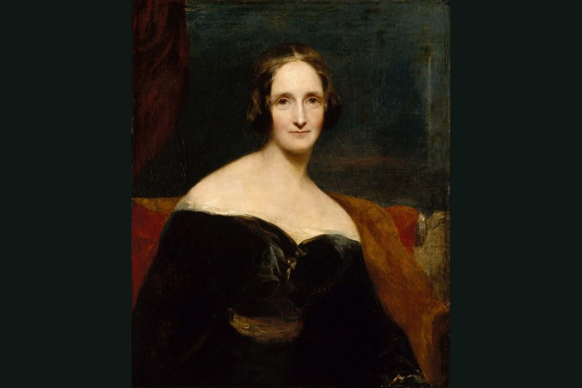 An old oil painting of Mary Shelley